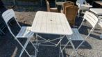Partytafel en 2 stoelen, Ophalen, Gebruikt