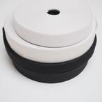 5195) taille elastiek wit / zwart breed 2,5cm / 4cm, Ophalen of Verzenden, Nieuw, Lint, Band of Elastiek