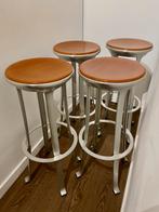 4X 1970’s Indecasa Joan Casas i Ortínez Bar Stool, Ophalen, Gebruikt, Met voetsteun, 60 tot 90 cm