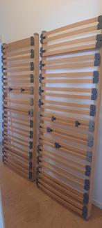 2 Sommiers en bois 80x200 DREAMFLEX, Ophalen, Beige, 80 cm, 200 cm