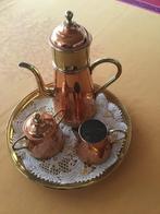 Koperen koffiepot met melk en suikerpot, Antiek en Kunst, Antiek | Brons en Koper, Ophalen, Koper