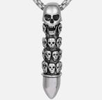 Pendentif acier inoxydable en forme de balle - Motif crâne, Enlèvement ou Envoi, Neuf