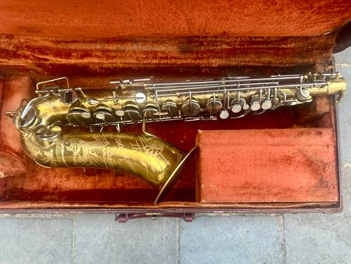 De Martin Indiana altsaxofoon (1958), Muziek en Instrumenten, Blaasinstrumenten | Saxofoons, Gebruikt, Alt, Met koffer, Ophalen of Verzenden