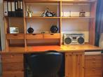 toffe stevige bureau met opzet/hangstuk en extra ladenblok, Huis en Inrichting, Gebruikt, Ophalen, Bureau