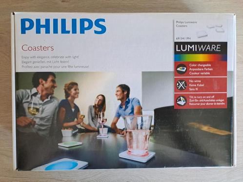 Philips Lumiware LED coasters onderzetters nieuw, Huis en Inrichting, Lampen | Overige, Nieuw, Ophalen