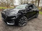 Ford PUMA 1.0i Ecoboost VIGNALE FULL OP Laag KM 1St Eigenaar, Testrit aan huis, Puma, Zwart, Leder