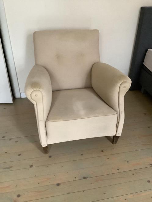 Vintage Club-zetel, Huis en Inrichting, Fauteuils, Gebruikt, Stof, Ophalen