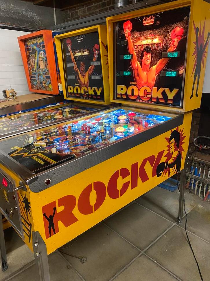 Flipperkast -ROCKY Balboa- Gottlieb, Verzamelen, Automaten | Flipperkasten, Flipperkast, Gottlieb, Ophalen of Verzenden