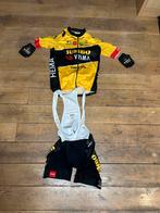 Jumbo visma truitje, broek en handschoenen, Fietsen en Brommers, Ophalen, Zo goed als nieuw, Handschoenen
