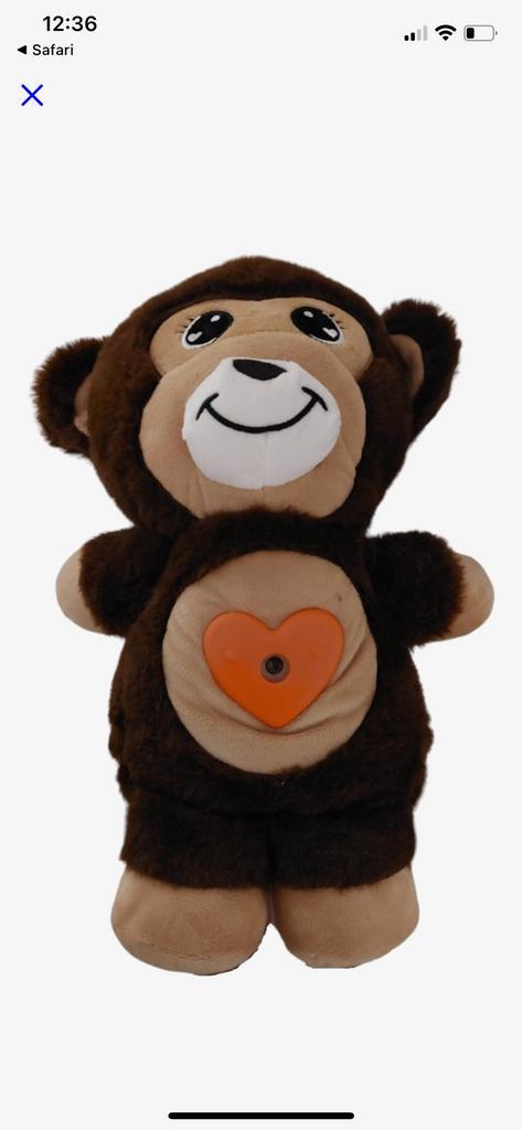 Starbelly Hug to Light knuffel aap NIEUW, Kinderen en Baby's, Speelgoed | Knuffels en Pluche, Nieuw, Ophalen