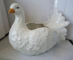 Jardinière à pigeons en porcelaine blanche Italienne Vintage, Antiquités & Art, Enlèvement ou Envoi