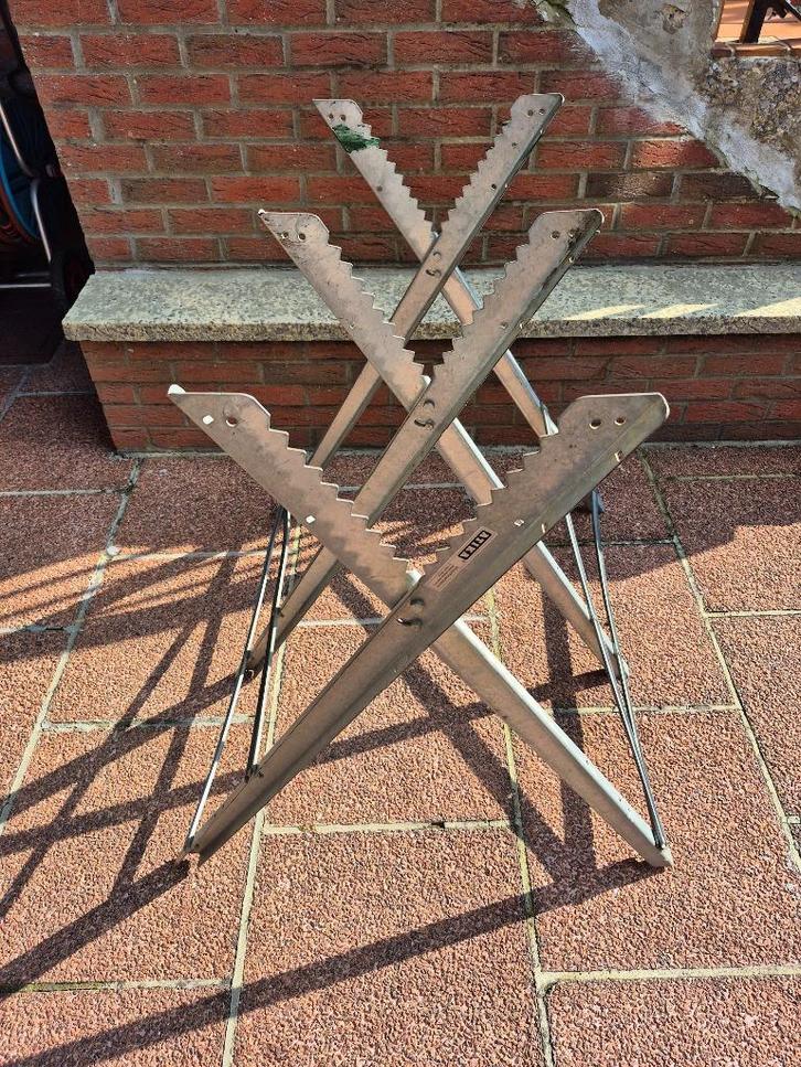 Chevalet de sciage en métal Atika, Tuin en Terras, Hand-tuingereedschap, Gebruikt, Ophalen of Verzenden
