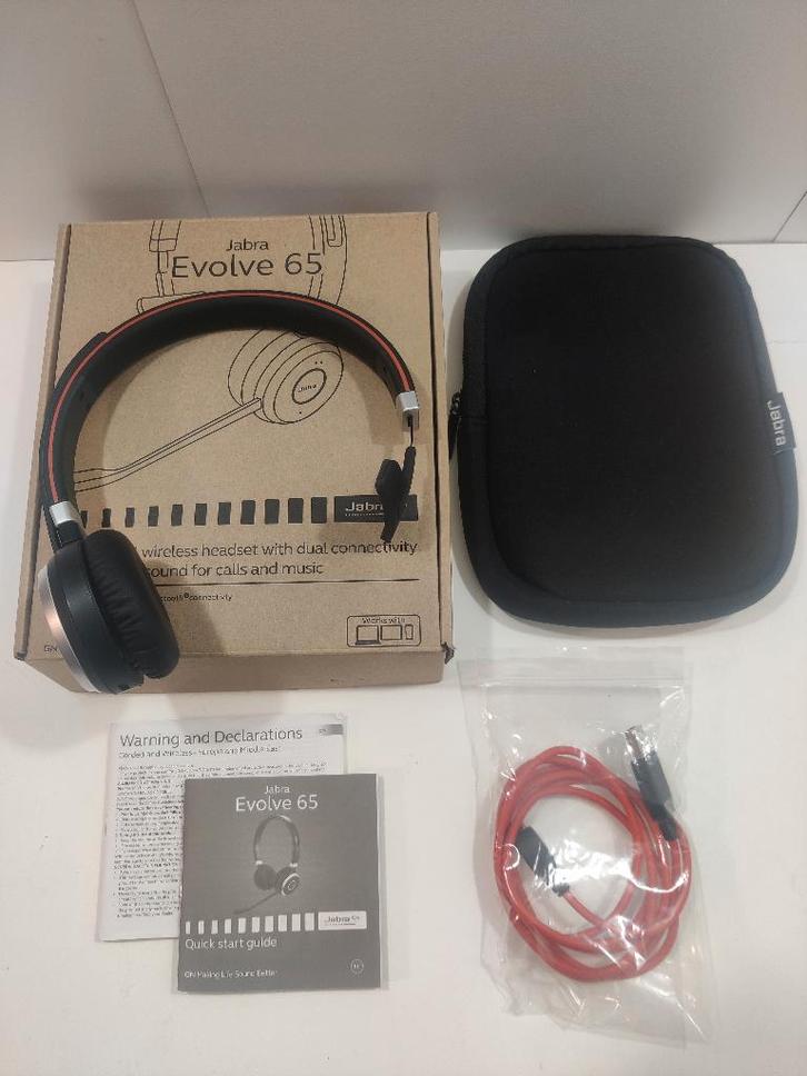 Jabra Evolve 65 Mono - Casque professionnel, Informatique & Logiciels, Casques micro, Neuf, On-ear, Sans fil, Microphone repliable