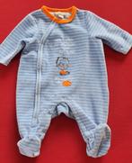 Pyjama grenouillère en velours rayé bleu - T54 - Orchestra, Enfants & Bébés, Vêtements de bébé | Taille 56, Comme neuf, Vêtements de nuit ou Sous-vêtements