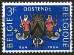 1 Postzegel  België 1964 Millennium van Oostende, Postzegels en Munten, Postzegels | Europa | België, Frankeerzegel, Ophalen of Verzenden