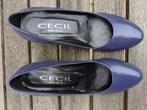 Escarpins bleus faciles à porter, Chaussures basses, Comme neuf, Bleu, Cecil