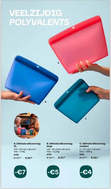 Tupperware - Ultimate Siliconen Bags 