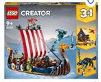 LEGO CreatorVikingschip en de Midgaardslang - 31132, Enlèvement ou Envoi, Neuf, Ensemble complet, Lego