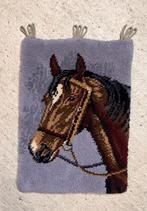 Vintage wandkleed handgeknoopt smyrna paard 65/46, Enlèvement ou Envoi