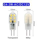 Ledlamp / G4 - 3W - AC/DC 12V, Ophalen of Verzenden