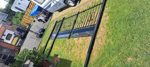 Tuinpoort met klein poortje, Tuin en Terras, Tuinpoorten, Zo goed als nieuw, Draaipoort, Staal, 100 tot 150 cm, 200 cm of meer