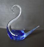 Beeldje in Kristal van Zwaan , Blauw., Verzamelen, Ophalen, Zo goed als nieuw, Dier