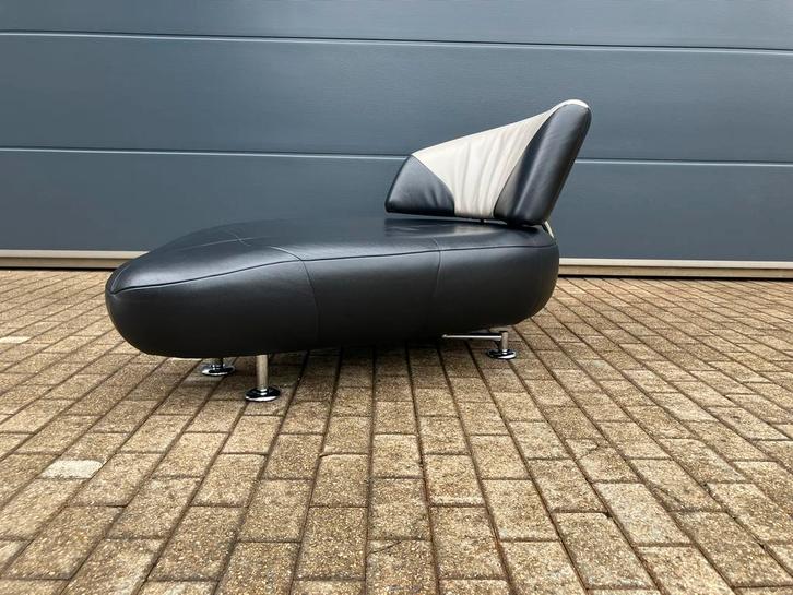 Leolux Kikko Chaise longue relax Senso leder zwart ZGAN!!, Huis en Inrichting, Zetels | Zetels en Chaises Longues, Ophalen of Verzenden