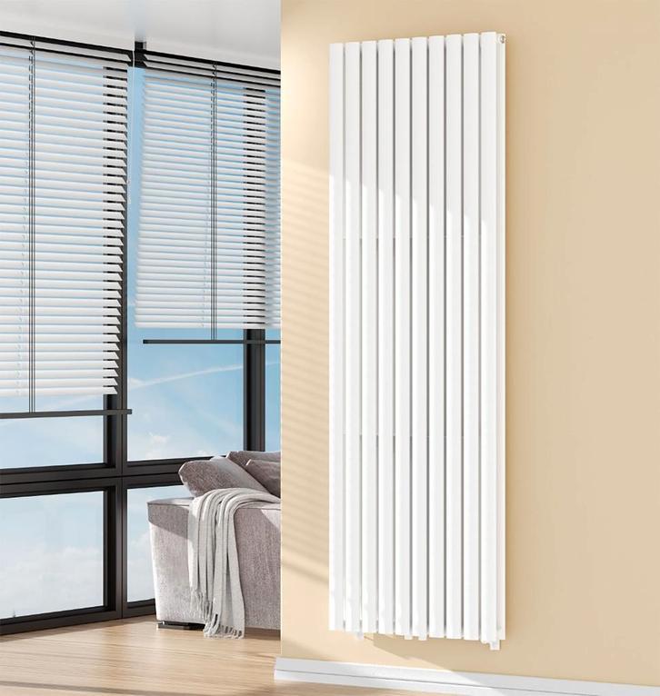 Ovale Design radiator Mat zwart/Wit 3 afmeting Vanaf 199Euro, Bricolage & Construction, Chauffage & Radiateurs, Neuf, Radiateur