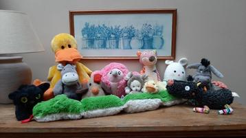 lot 12 peluches animaux