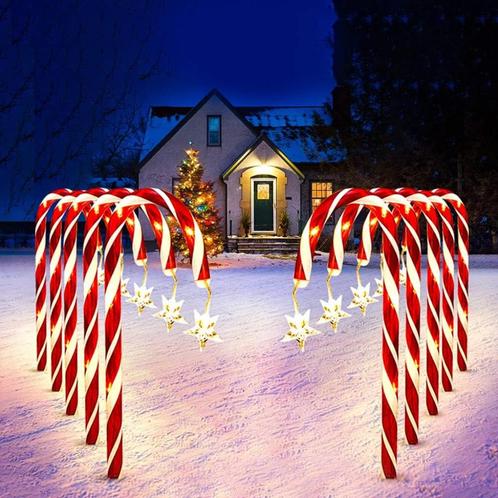 Lichtketting Met Led-Zuurstokken,10 Stuks, Kerstverlichting., Diversen, Kerst, Nieuw, Ophalen of Verzenden