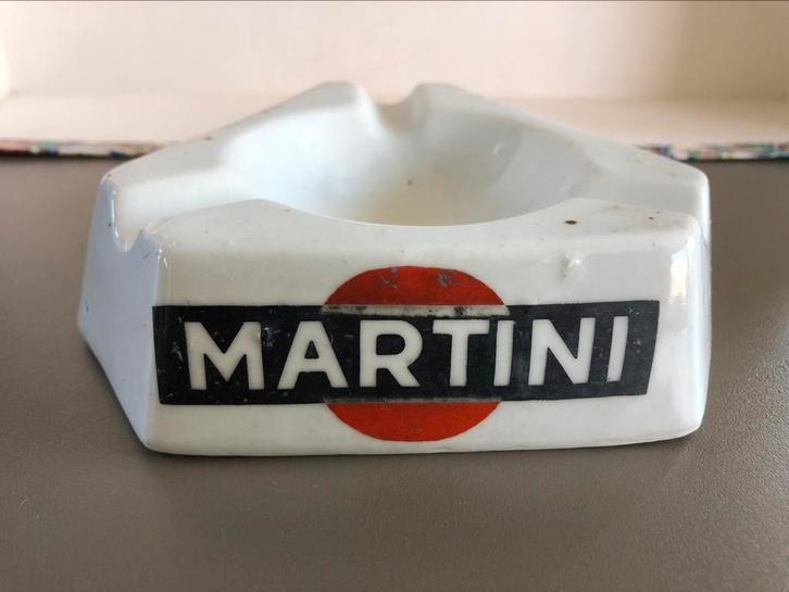 Toffe echt oude asbak Martini in aardewerk - GEEN GLAS, Verzamelen, Merken en Reclamevoorwerpen, Zo goed als nieuw, Gebruiksvoorwerp