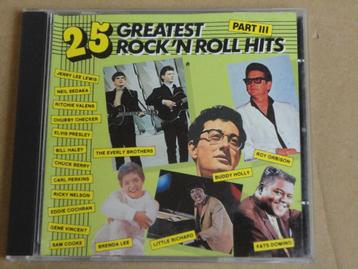 CD 25 Greatest Rock 'N Roll Hits III RICHARD/ORBISON/SEDAKA beschikbaar voor biedingen