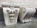 2x versierde balkon console ornament oud herenhuis anno 1885, Antiek en Kunst, Ophalen