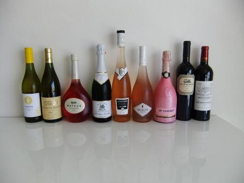 Wijnlot wit, rosé en rood / 9 flessen / Bordeaux/ chardonnay, Verzamelen, Wijnen, Nieuw, Roséwijn, Frankrijk, Vol, Ophalen
