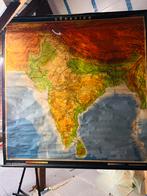 Vintage schoolwandkaart India – Perthes – 200 x 190 cm, Enlèvement, Géographie