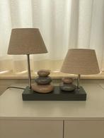 Leuk lampje met beige lampkappen, Ophalen, Gebruikt, Minder dan 50 cm
