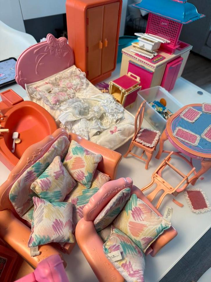 Lots meubles Barbie 1980, Antiek en Kunst, Antiek | Speelgoed, Ophalen of Verzenden