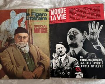 De wereld en het leven, vrijmetselarij, 1966 + Le Figaro beschikbaar voor biedingen