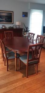 eettafel met 6 stoelen, Huis en Inrichting, Complete eetkamers, Ophalen