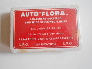 Spel speelkaarten  Auto"Flora" Naessens-Declerq  uit Melle