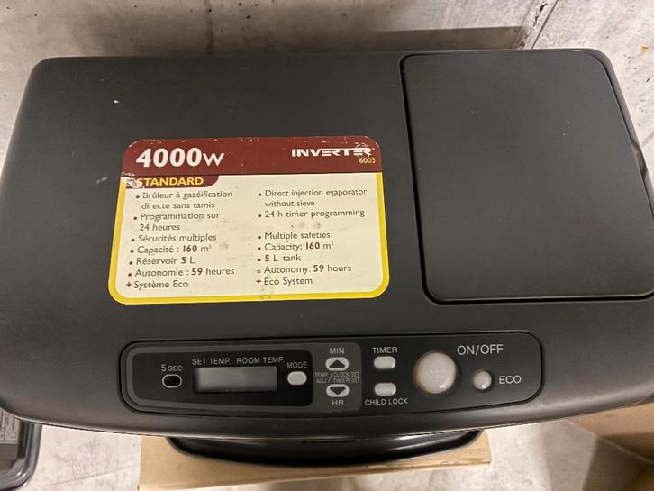 Inverter petroleumkachel 4000W., Huis en Inrichting, Kachels, Gebruikt, Vrijstaand, Petroleumkachel, Overige brandstoffen, Ophalen