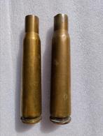 Lotje van 2 US .50 hulzen 12,7mm, Ophalen of Verzenden, Landmacht, Hulzen of Bodemvondsten