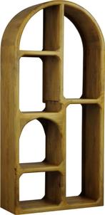 BOEKENKAST  ROND tropisch hardhout 86cm breed voorraad, Huis en Inrichting, Met plank(en), BOEKENKAST  ROND tropisch hardhout 86cm breed voorraad