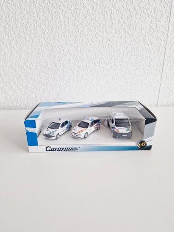 Cararama - 1/72 - Lot 3 voitures miniatures - Police belge