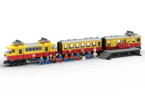 LEGO Trein 12v 7740 Inter-City Passenger Train, Kinderen en Baby's, Speelgoed | Duplo en Lego, Zo goed als nieuw, Lego, Complete set