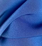 zwaar vallende, soepele blauwe stof, polyester/viscose mix, Blauw, 120 cm of meer, Ophalen of Verzenden, Polyester