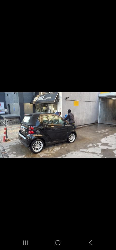 Auto, Auto's, Smart, Particulier, ForTwo, Benzine, Euro 4, Cabriolet, 3 deurs, Automaat, Zwart, Zwart, Stof, Voorwielaandrijving