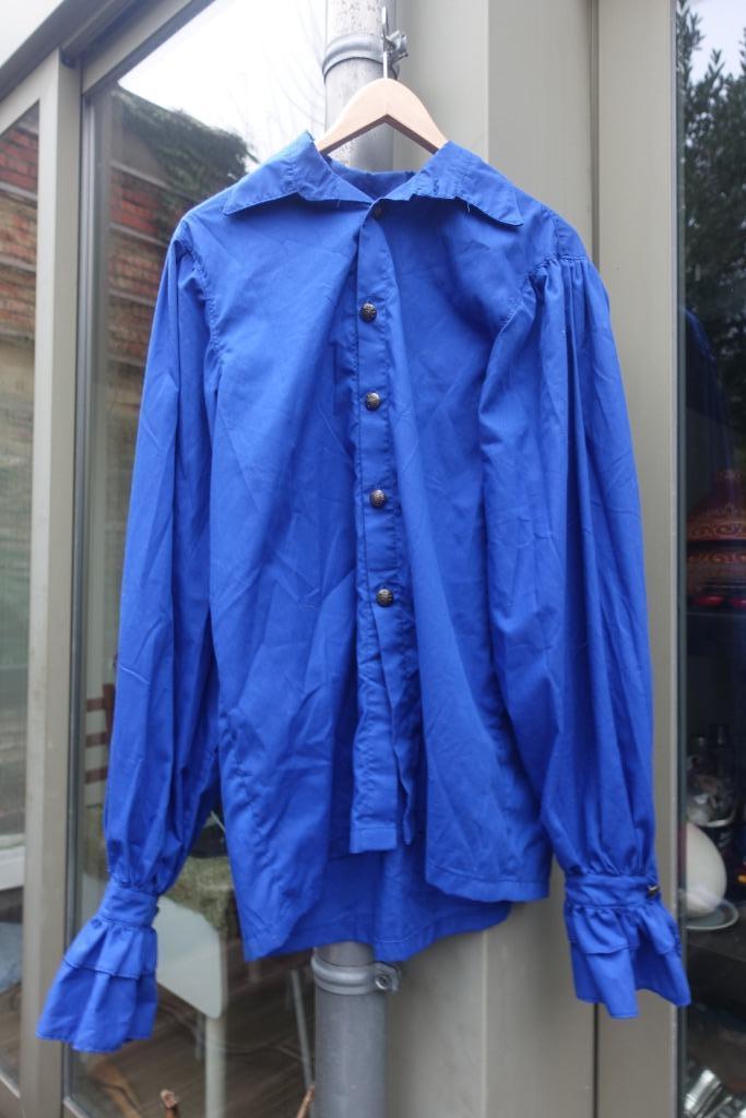 Prachtig blauw overhemd met lange mouwen rushes cosplay, Kleding | Heren, Overhemden, Zo goed als nieuw, Blauw, Ophalen of Verzenden