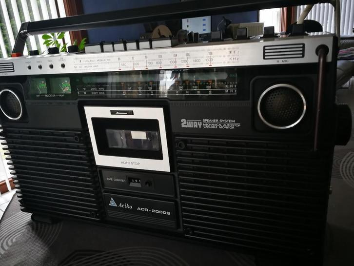 ghettoblaster Aciko ACR-2000S, Audio, Tv en Foto, Radio's, Gebruikt, Radio, Ophalen of Verzenden