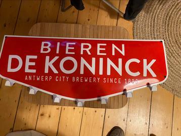 Emaille metalen bord DE KONINCK beschikbaar voor biedingen